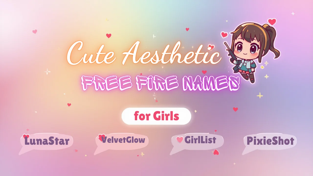 Cute Aesthetic Free Fire Names for Girls